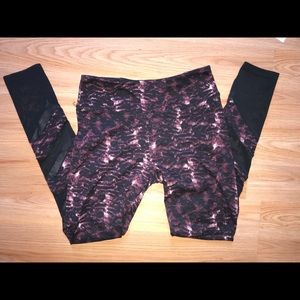 Mesh Workout Leggings Hugh Waisted